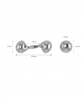 Sterling Silver New Generation Dumbbell Rattle (40 gm)