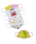 Keep Smiling Mask And Color Block Mask - Set of 2