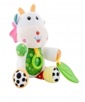 Baby Moo Calf White Pulling Toy With Teether