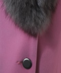 Pink Coat with Grey Fur