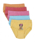 Minnie & Friends Girls Panty Solid Assorted Pack Of 5