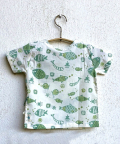 Whitewater Kids Unisex Organic Fish Print Angarakha Top Mint Pants