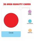 Shapes And Colours Flash Cards-36 Cards -Fun Learning Game 
