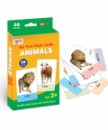 My First Animals Flash Cards-36 Cards - Fun Learning Game