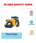 My First Transport Flash Cards-36 Cards - Fun Learning Game