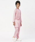 Bollywood Tadka Pink Kurta Pant Set For Boys