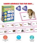 Animals Match And Learn Jigsaw Puzzle Game - 42 Pcs