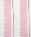 Striped Pink And White Blanket