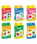 Learning And Educational Pack Of 6 - 216 Flash Cards