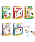 Write And Wipe Flash Cards Pack Of 5-160 Cards & Marker Pen