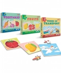 Fruits, Vegetables & Transport - 15 Puzzle Pcs Each,Set Of 3