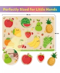 Puzzle Tray (Set Of 4), Abc - Knob And Peg Puzzle- 56 Pegs