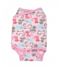 Cats And Dogs Pink Ready Swaddle