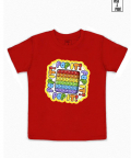 Printed Let's Pop It Red T-shirt