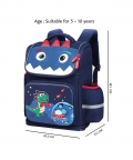 3D Tail Dino Space Theme School Backpack