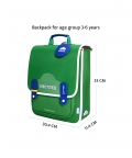 Jade Green Rectangle Style Backpack For Kids