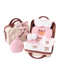 26 Pcs Pink & Brown Ted Mini Suitcase Style Newborn Hamper