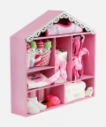 Newborn Baby Girl Wooden Dollhouse Gift Hamper (0-12 months)