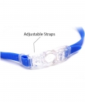 Milky Cobalt Blue Frame Uv Protected Swimming Goggles