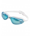 Milky Teal Frame Uv Protected Swimming Goggles