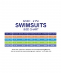 2 Pcs Shirt & Skirt Set, Swimwear With Swimcap With Upf 50