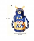 Blue Lucky Dragon Theme Kids Water Bottle,500Ml