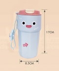 Fun Emoji Blue Vacuum Insulated Travel Tumbler,450Ml