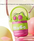 Pink & Green 2 Way Lid Style Moco Kids Water Bottle,600Ml