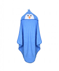 Penguin Blue Animal Hooded Towel