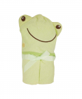 Baby Moo Happy Froggy Green Hooded Towel