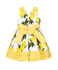 Girls Lemon Cotton Dress