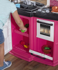 Step2 Great Gourmet Kitchen | Durable Kids Kitchen Playset with Lights & Sounds | Pink Play Kitchen