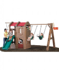 Naturally Playful Adventure Lodge Swing Set and Play Center