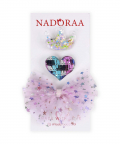 Nadoraa Purple Princess Hairclips-3 Pack