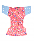 Baby Moo I Love Animals Blue And Pink Reusable Diaper