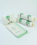 Palm Elephant Printed Baby Bed Set