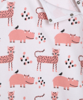 Organic Cotton Baby Romper Pink Panther