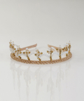 White and Gold Star Celestial Crown