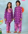 Purple Kurta With Salwar
