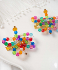 Beaded Crystal Butterfly Hairclips 