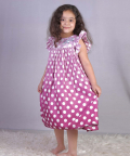 Purple Polka Dress 