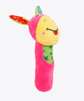 Baby Moo Smiling Star Pink Rattle