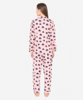Fluffs Love Pink Printed Night Suit