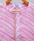 Light Pink Printed Kurta With Pyjama