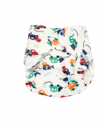 Baby Moo Speed Racer Multicolour Reusable Diaper