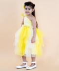 Yellow Shaded Flower Dress