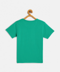 Kids Green Binocular Print Cotton T-Shirt