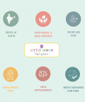 Little Jamun Rainbow Plank & Semi Circles -Set Of 6