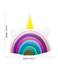 Little Jamun Combo Pack Of 2 - Magical Unicorn Rainbow Stacker and Ring