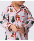 Santa At Home Grey Pajama Set (Can be personalised)